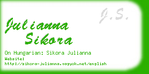 julianna sikora business card